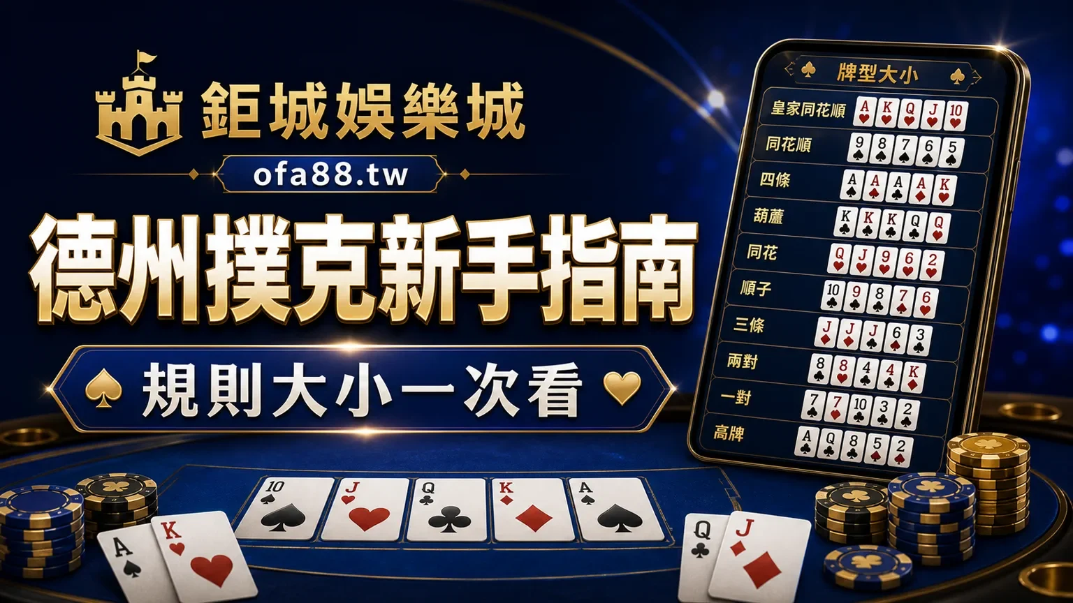 德州撲克新手指南封面圖