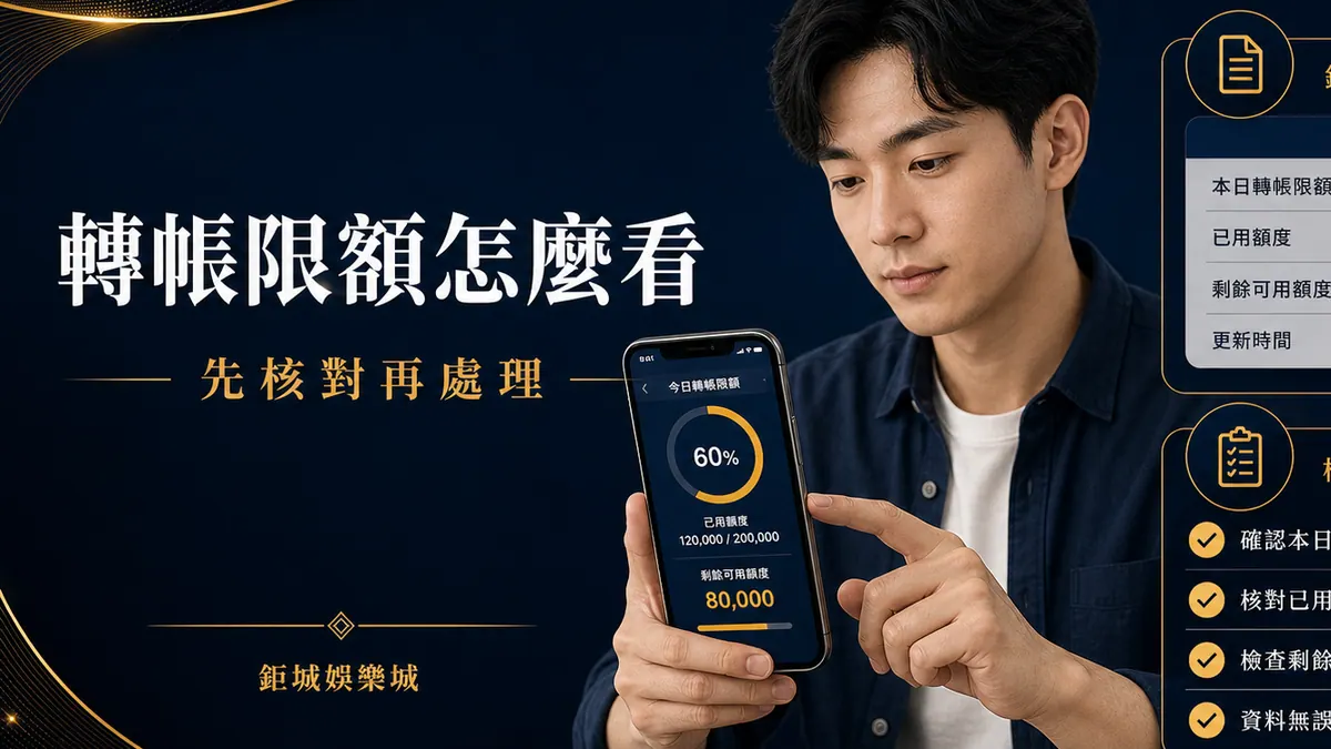 3A娛樂城｜娛樂城轉帳限額怎麼看？單筆上限、分次入金與紀錄保存重點整理