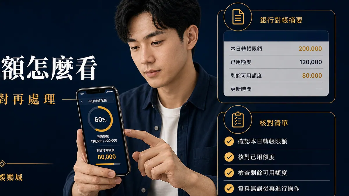 3A娛樂城｜娛樂城轉帳限額怎麼看？單筆上限、分次入金與紀錄保存重點整理